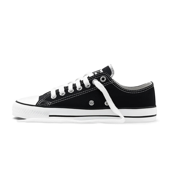 Etiko Low Cut Sneakers, Black & White, Men’s US12 - Picture 2 of 6
